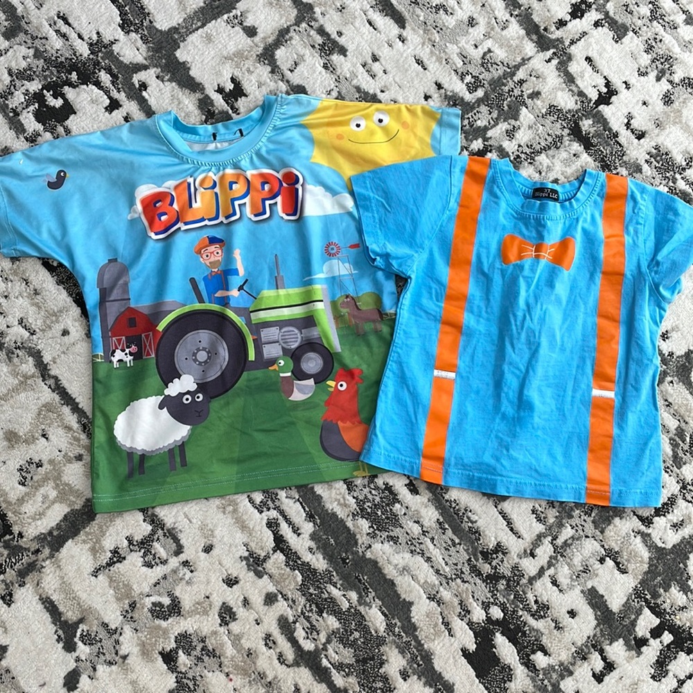 2 BLIPPI T-Shirts. Size 3t